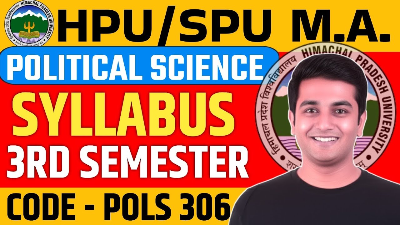 HPU / SPU M.A 3rd Semester Political Science POLS-306 Book Syllabus ...