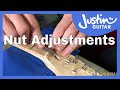 Adjusting the nut  how to setup your electric guitar 510 with charlie chandler