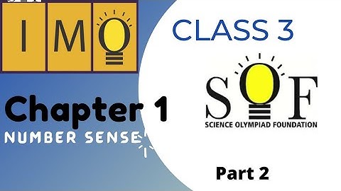 CLASS 3 SOF IMO CHAPTER 1 | OLYMPIAD PREPARATION | mathematical reasoning questions with solution