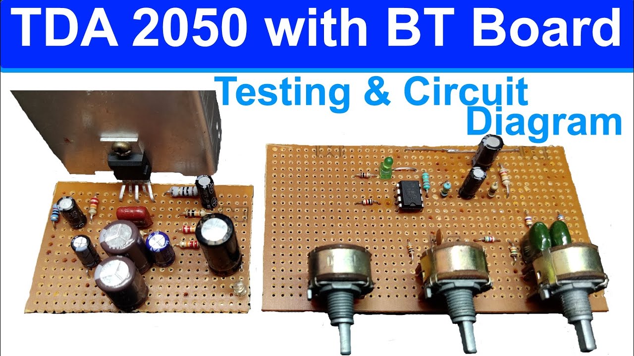 TDA2050 Amplifier PCB Layout & Circuit Diagram #howto #electronic - YouTube