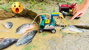 DIY Powerful Diesel Engine Water Pump for Fish Pond Science Project 🐟