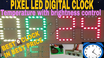 How to Make Pixel led (12hrs) digital🕰️ Clock