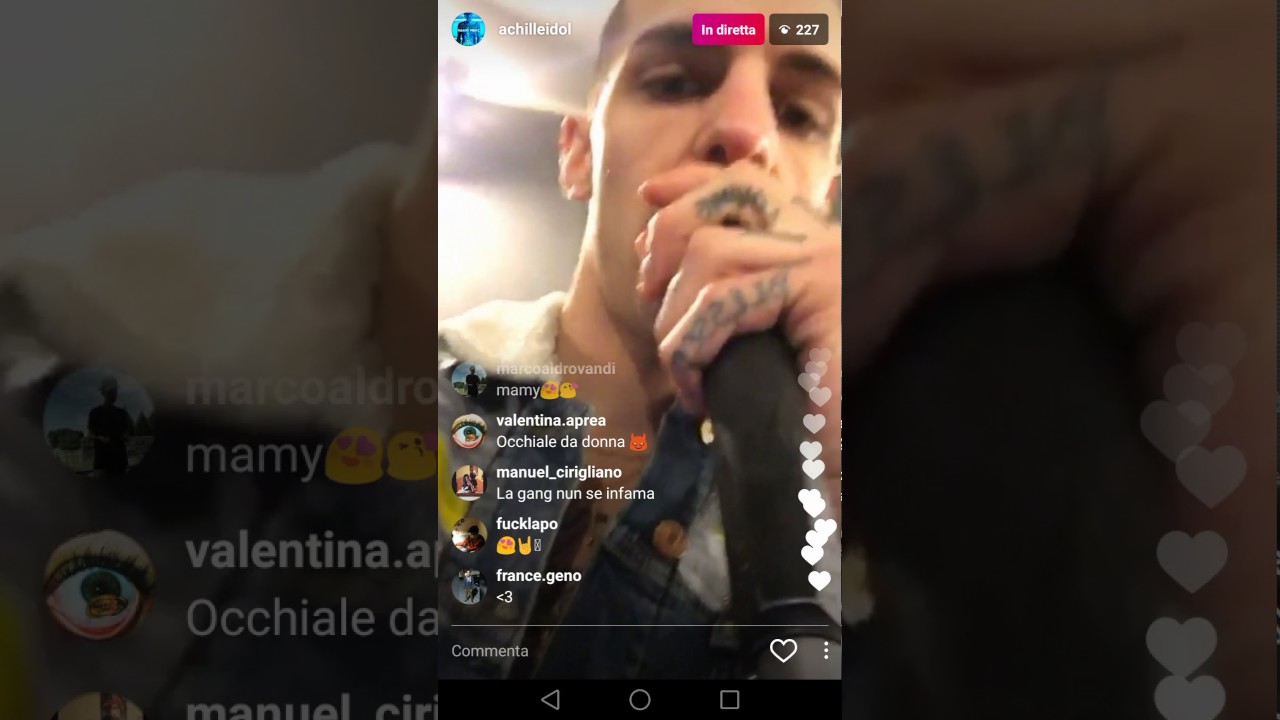 Achille Laura diretta instagram jam session