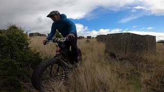 Cycle around the WW2 Tank Blocks,  Gullane Point  May 2021