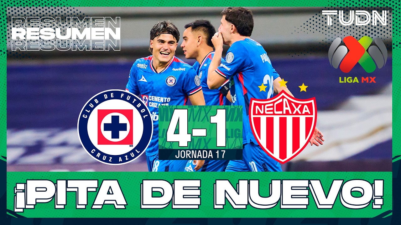 RESUMEN Y GOLES - Cruz Azul vs Necaxa | Liga MX - Jornada 17 Clausura ...