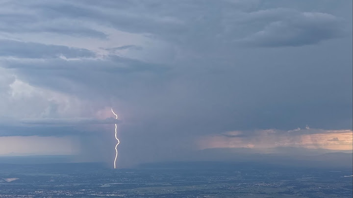 Orages Vue Depuis Drone DJI Air 3S ! Foudres Visibles !