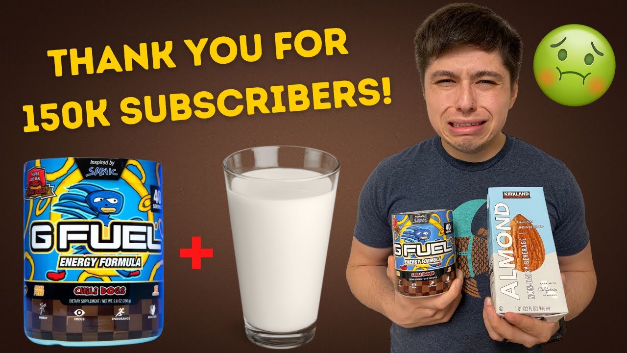 Trying Chili Dogs GFUEL In Milk ( Thanks For 150k!) YouTube