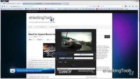 Need for Speed World Boost Hack Cheat Working 2014   YouTube