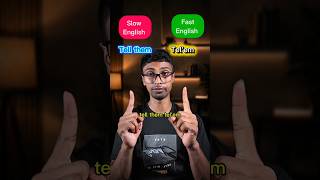 Slow Vs Fast English! wanna fluent in English⁉️ #english #fluentenglish #fastenglish #shorts #funny