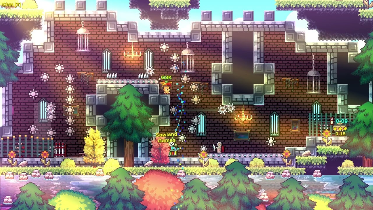 Happy Sawland - New Multiplayer 2D Pixel Art Platformer 2024
