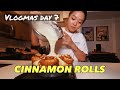 Cinnamon Rolls from scratch (vlogmas day 7 + $100 giveaway)
