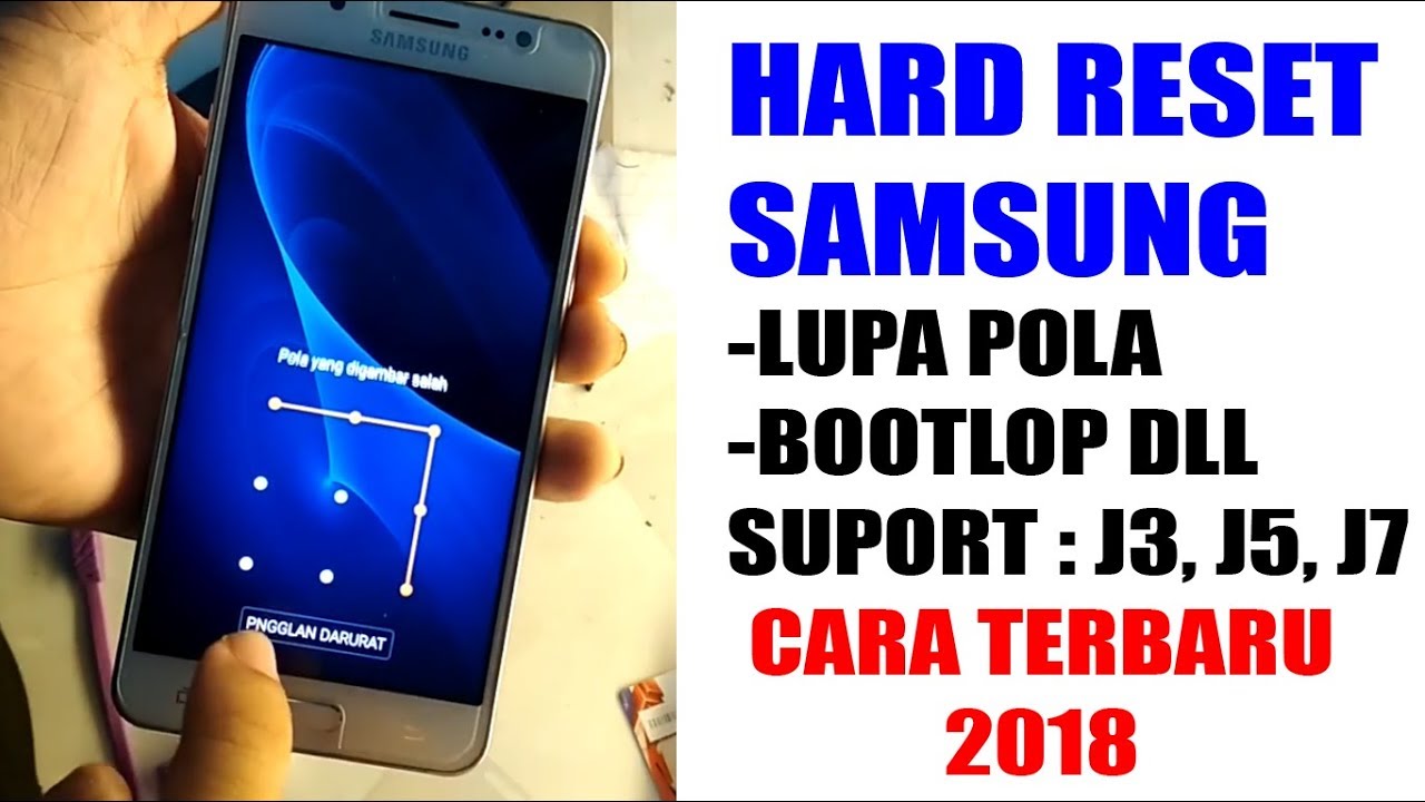 Cara Wipe Samsung J5 2016 Lupa Pola - Youtube