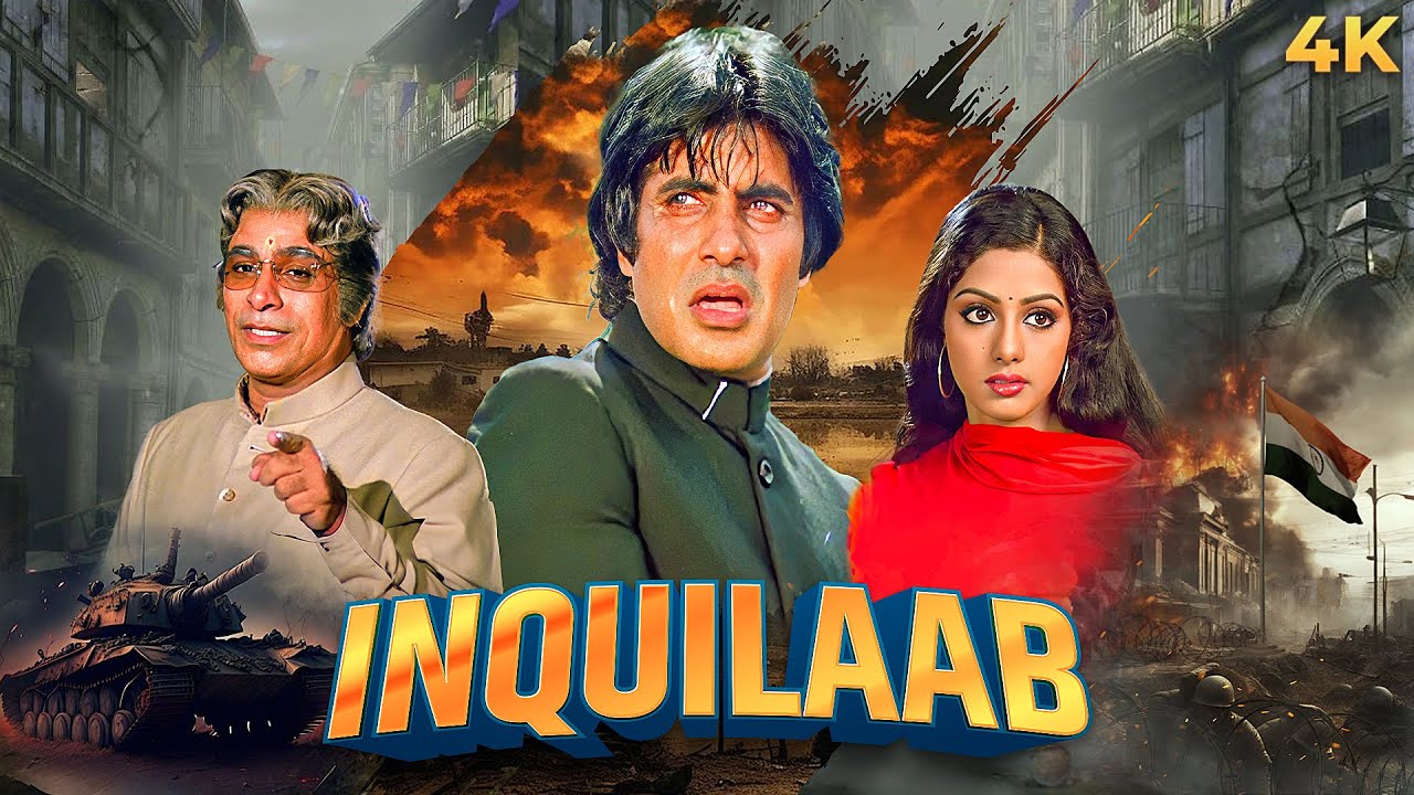 INQUILAAB 1984 Political Action Full Movie 4K | Amitabh Bachchan ...