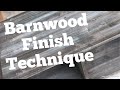 Easy faux barnwood paint technique 