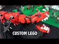 Custom LEGO Dragons and Jurassic World Dinosaurs