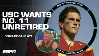 Matt Leinart says he will 'NEVER AGREE' to unretire his No. 11 jersey at USC 🚫 | The Pat McAfee Show