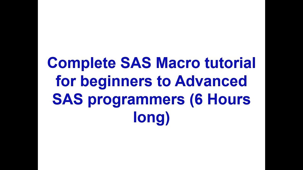 sas macro assignment