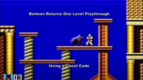Batman Returns One Level playthrough using a Master System Cheat Code :D #MasterSystem #Sega #Batman
