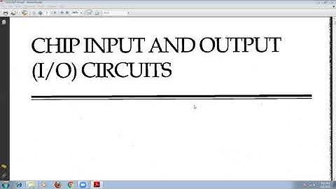 Part 1 JNTUK R16 III ECE II SEM VLSI DESIGN UNIT 4   Itroduction to Chip input and Output  circuits