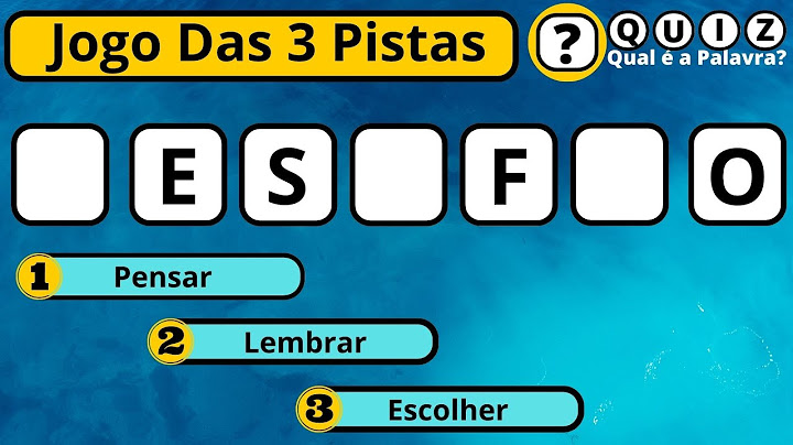 Jogo Das 3 Pistas ✅ Quiz Qual é a Palavra ✅ Tente Descobrir Qual é a Palavra Certa