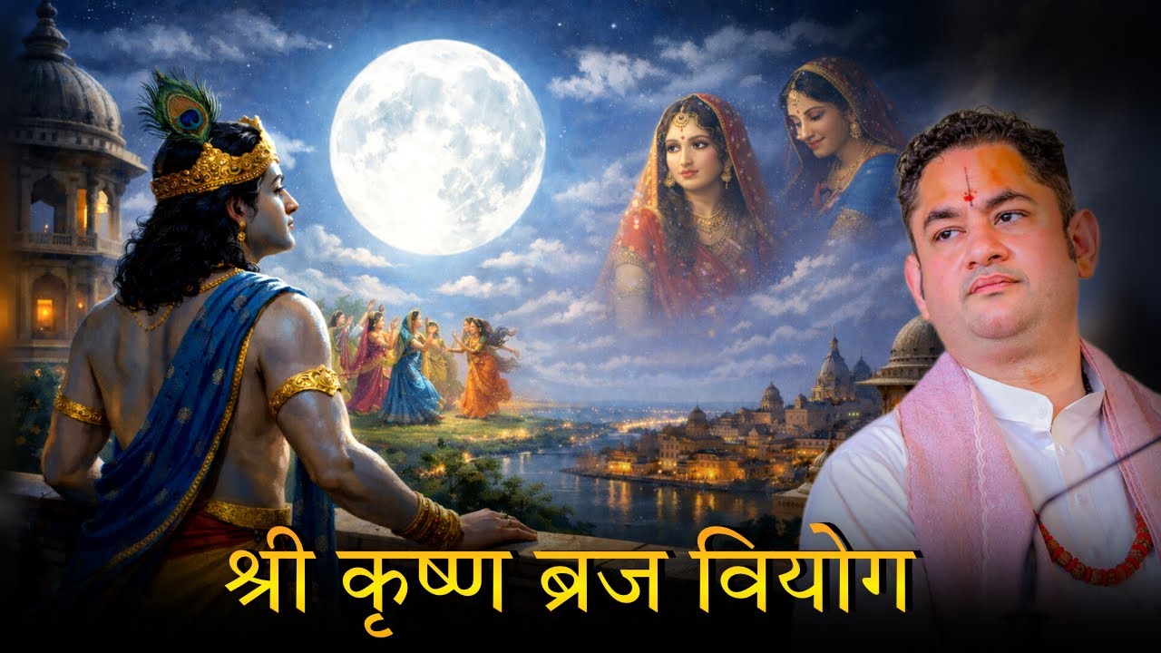 Krishna's Pain of Separation from Vrindavan🥺 Part 1 | Pujya Sri Pundrik Goswami Ji @SriPundrik 