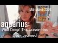 AQUARIUS You Are On A NEW PATH Mid March 2026 Zodiac Tarot Reading