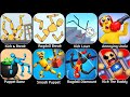 Kick The Buddy,Ragdoll dismount, Kick Loser, Annoying Uncle, Puppet Bone, Smash Puppet