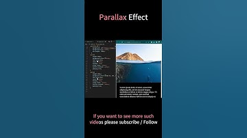 Design a Parallax effect in a minute #shorts #javascript #frontend
