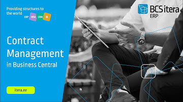 Contract Management in Business Central economic software.