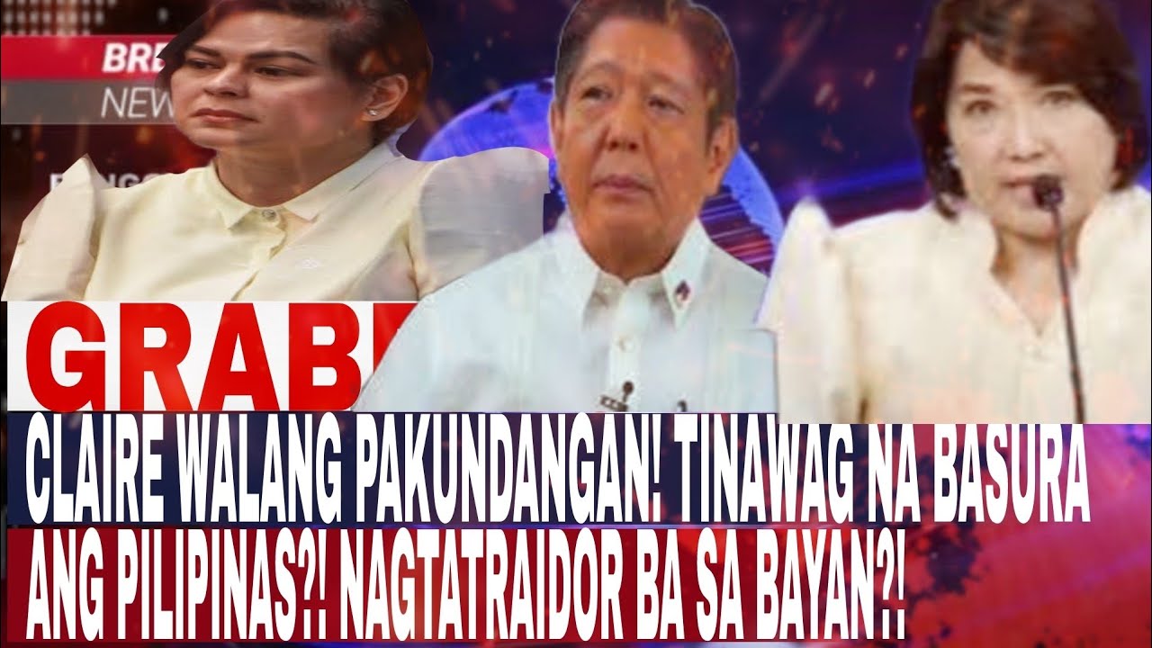 GRABE TO! CLAIRE W@L@N6 PAKUND@N6AN! PIN@GTAW@GAN6 B4SURA ANG PlN4S—BBM AT SARA DUTERTE UM4LM@!