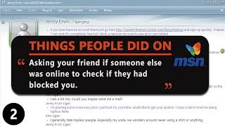 THINGS PEOPLE DID ON MSN MESSENGER 2