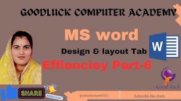 Ms Word Efficiency Class 6 || Basic computer || CCC || RS -CIT || Typing