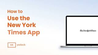 How To Use The New York Times App With Yodeck screenshot 1