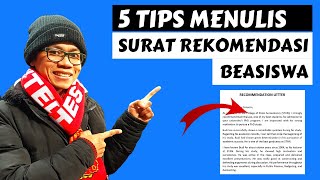 Surat Rekomendasi Beasiswa S1/S2/S3 (5 Tips LENGKAP)