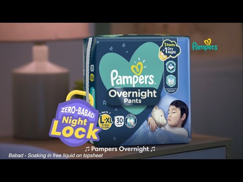 Zero Babad, No Night Changes with NEW Pampers Overnight Pants!