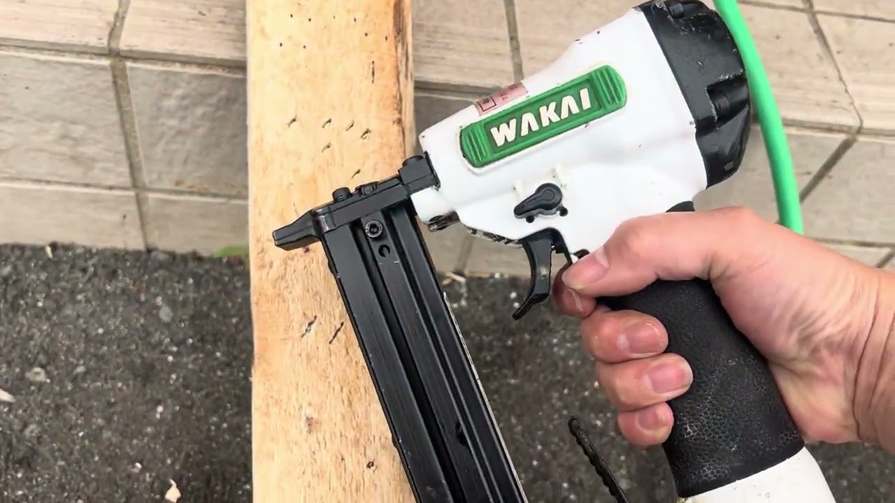 WAKAI 若井産業 エアタッカー ステープル用 TS41025 簡易動作確認動画