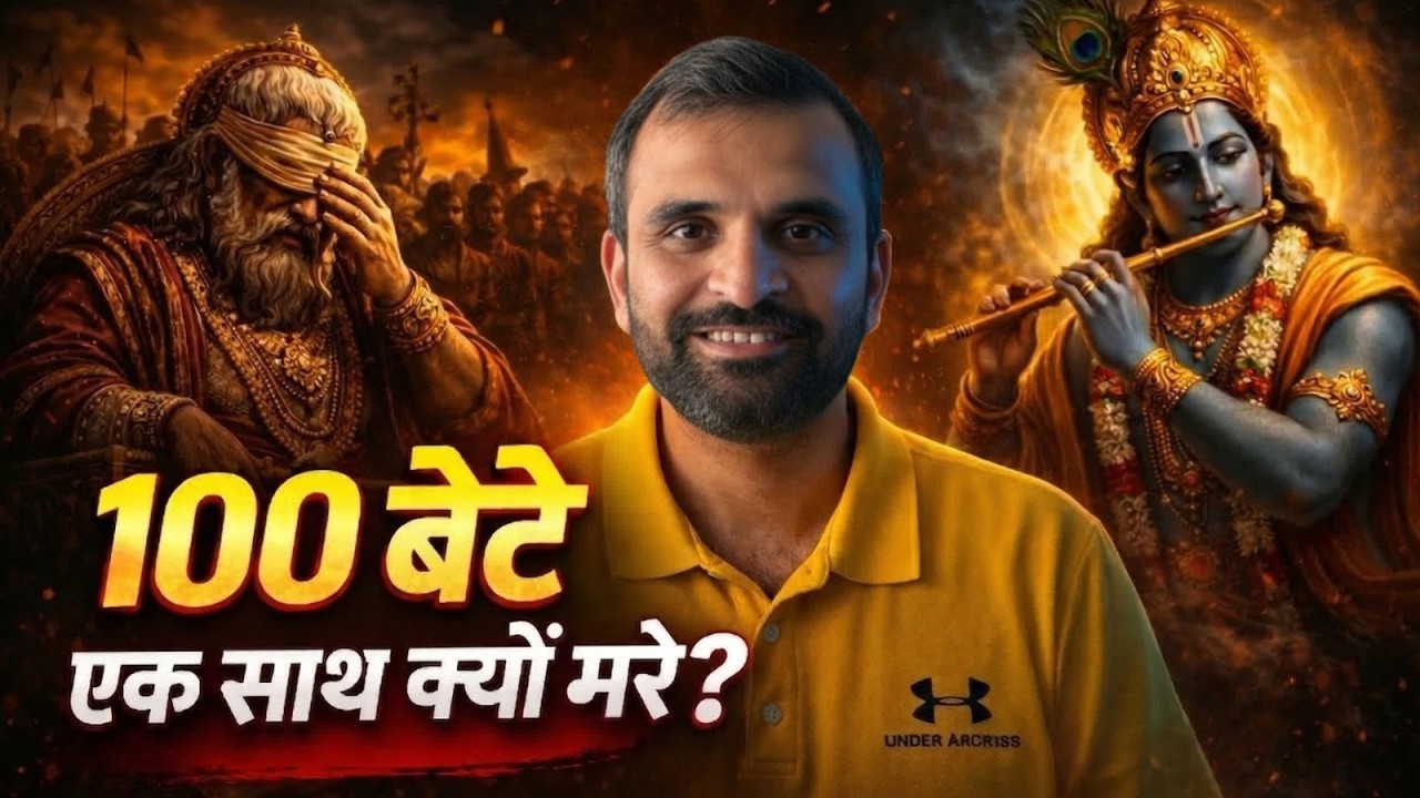 धृतराष्ट्र के 100 बेटे क्यों मरे? | 50 जन्म पुराना कर्म का हिसाब | Karma Diary Vishvesh