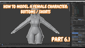 [Blender 2.83] How to model a stylized female character - BOTTOMS [Tutorial | Part 6.1]
