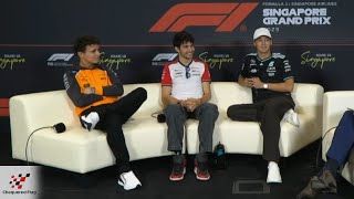F1 Pre Race Press Conference | Singapore GP 2025 | Esteban Ocon, Lando Norris, George Russell | LIVE