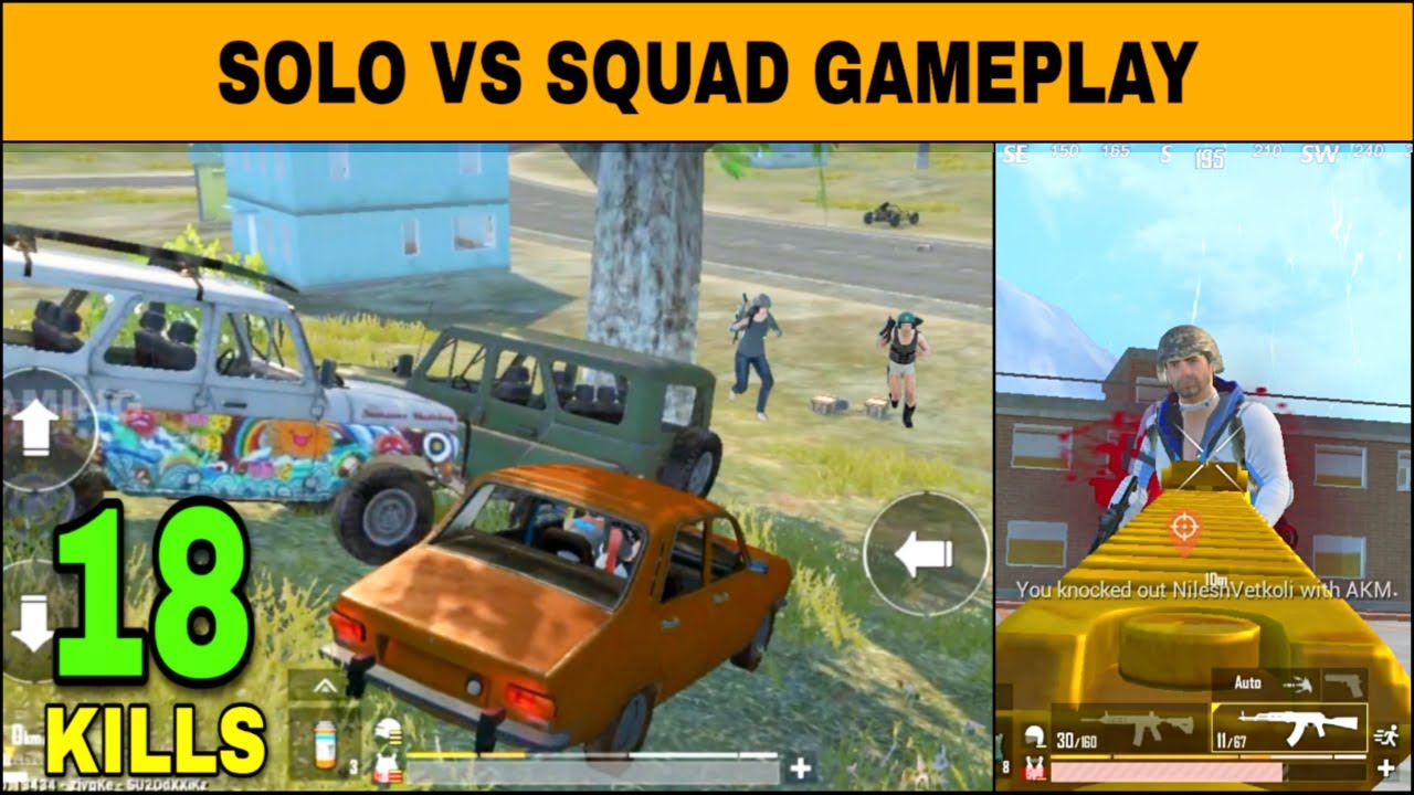 😎18 KILLS SOLO VS SQUAD GAMEPLAY | PUBG MOBILE LITE - YouTube