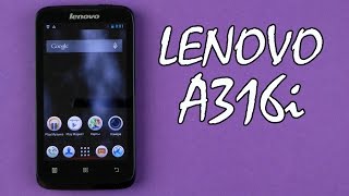 Распаковка Lenovo A316i Black