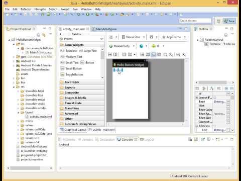 1.1 Android Widget Button
