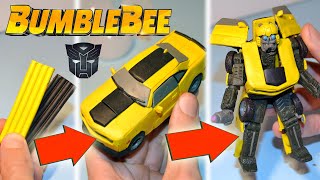 Making Transformer Bumblebee from Clay.Autobots! Chevrolet Camaro. Robot!( Play- doh)! ロボットトランス!