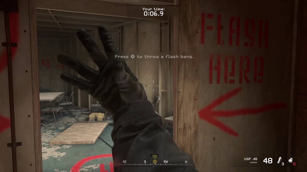 CoD: MW (PS4 Remastered) :: Fastest FNG Course With Pistol Only