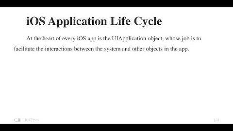 iOS Application Life Cycle - Lec.2