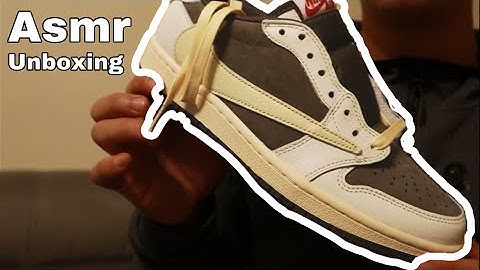 Jordan 1 Low Reverse Mocha "Travis Scott" |Shoe Unboxing| ASMR