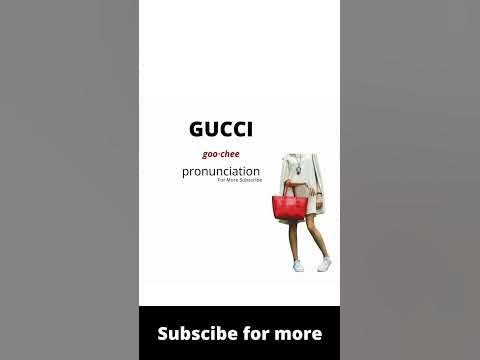 Gucci Pronunciation English Pronunciation shorts learnenglish 