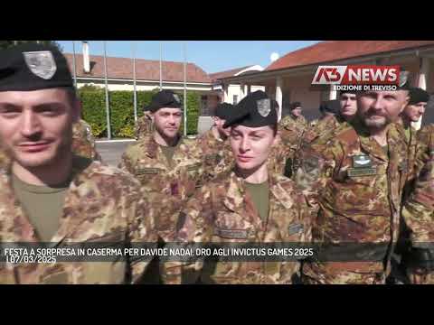 FESTA A SORPRESA IN CASERMA PER DAVIDE NADAI: ORO AGLI INVICTUS GAMES 2025   | 07/03/2025