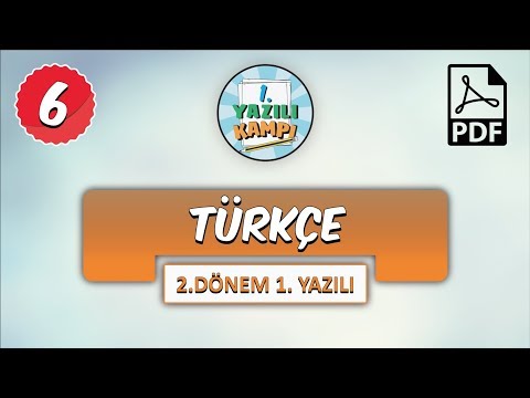 6.Sınıf Türkçe | 2.Dönem 1. Yazılıya Hazırlık