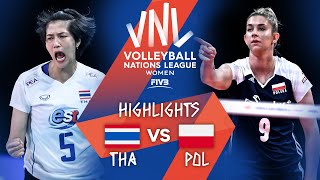 THA vs. POL - Highlights Week 4 | Women's VNL 2021